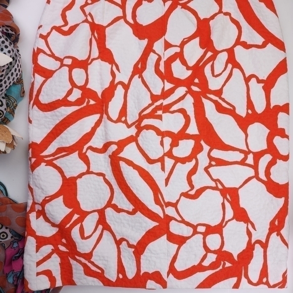Doncaster Orange White Button Down sz 10 - Picture 5 of 13